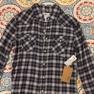 Pacsun black plaid long sleeve